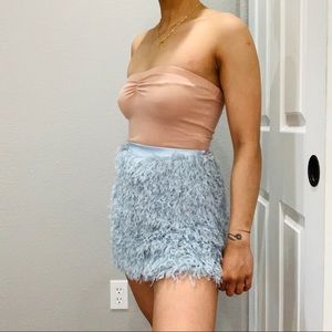 Blue mini skirt